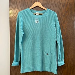 Blair Shakeover sweater, teal, size medium